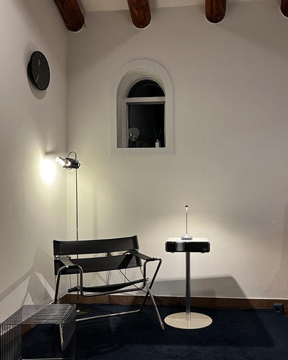 Spider Floor Lamp with Adjustable Reflector and LED Bulb