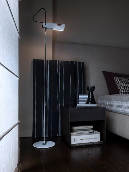 Spider Floor Lamp with Adjustable Reflector and LED Bulb