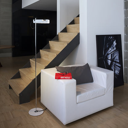 Spider Floor Lamp with Adjustable Reflector and LED Bulb