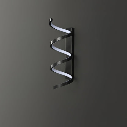 Spiral Wall Light Modern Brass LED Dimmable Indoor Set of 2
