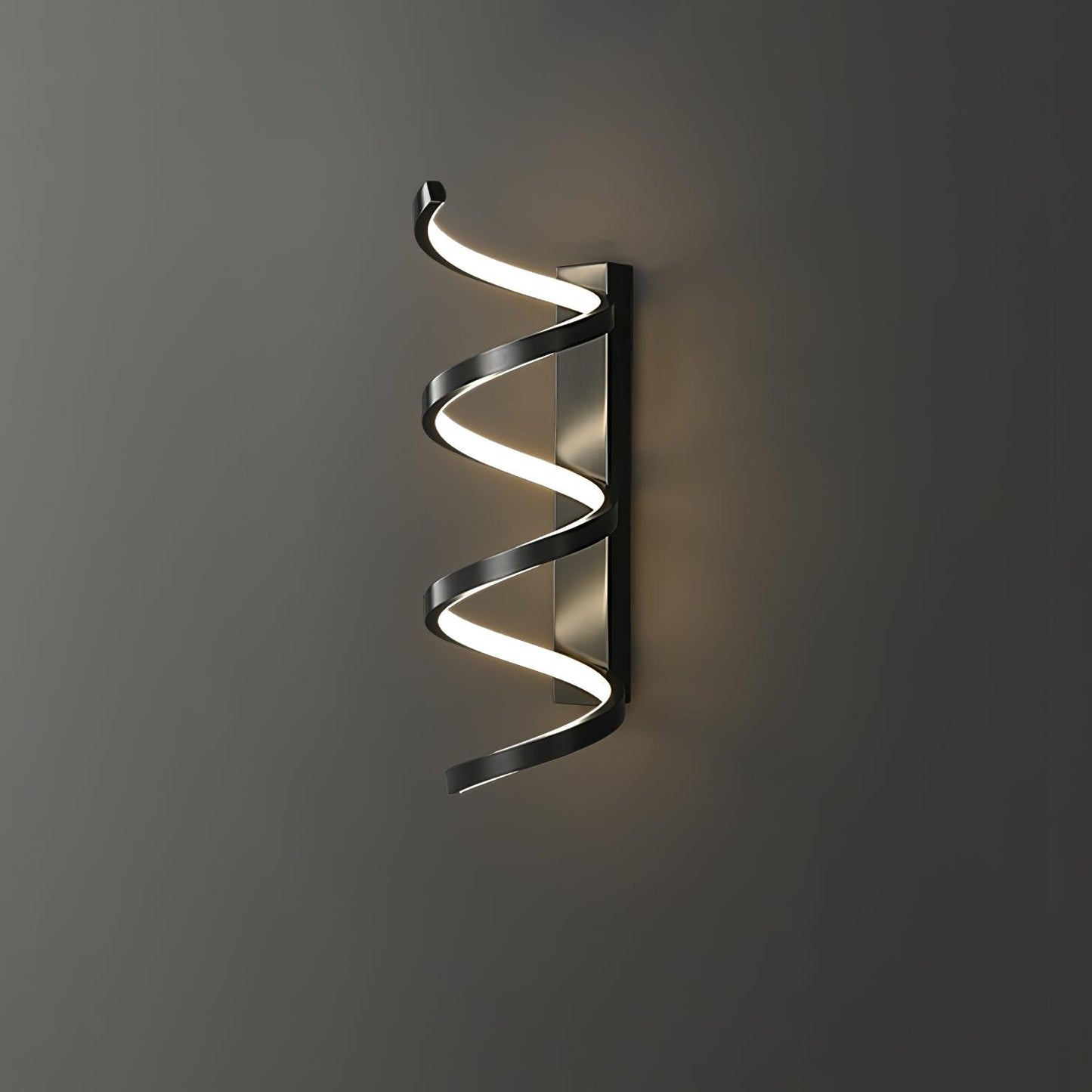 Spiral Wall Light Modern Brass LED Dimmable Indoor Set of 2