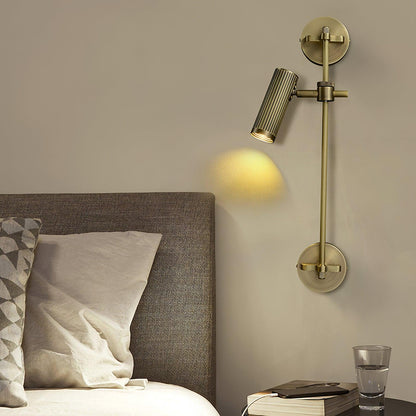 Spot Rail Wall Light - Adjustable Vintage LED Lamp Set of 2