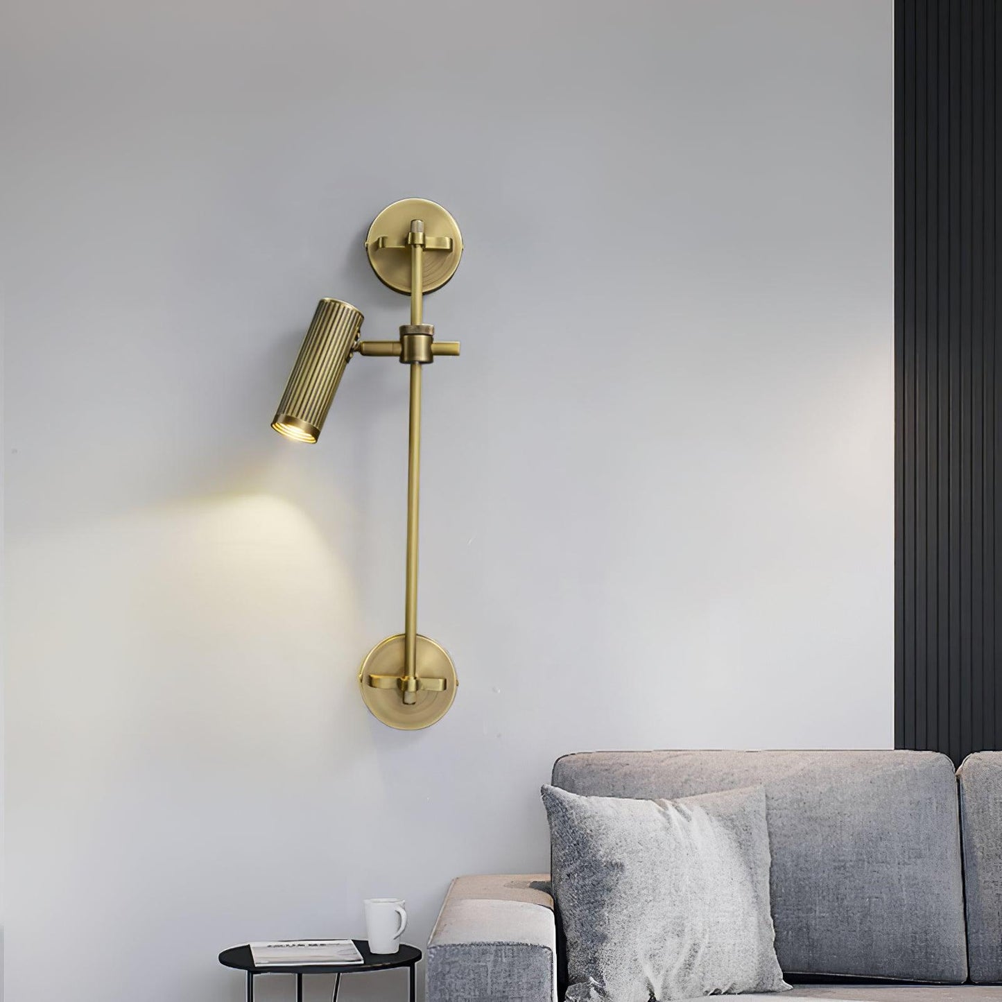 Spot Rail Wall Light - Adjustable Vintage LED Lamp Set of 2
