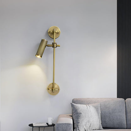 Spot Rail Wall Light - Adjustable Vintage LED Lamp Set of 2