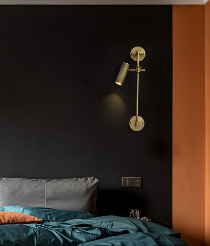 Spot Rail Wall Light - Adjustable Vintage LED Lamp Set of 2