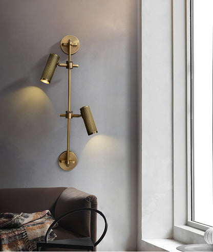 Spot Rail Wall Light - Adjustable Vintage LED Lamp Set of 2