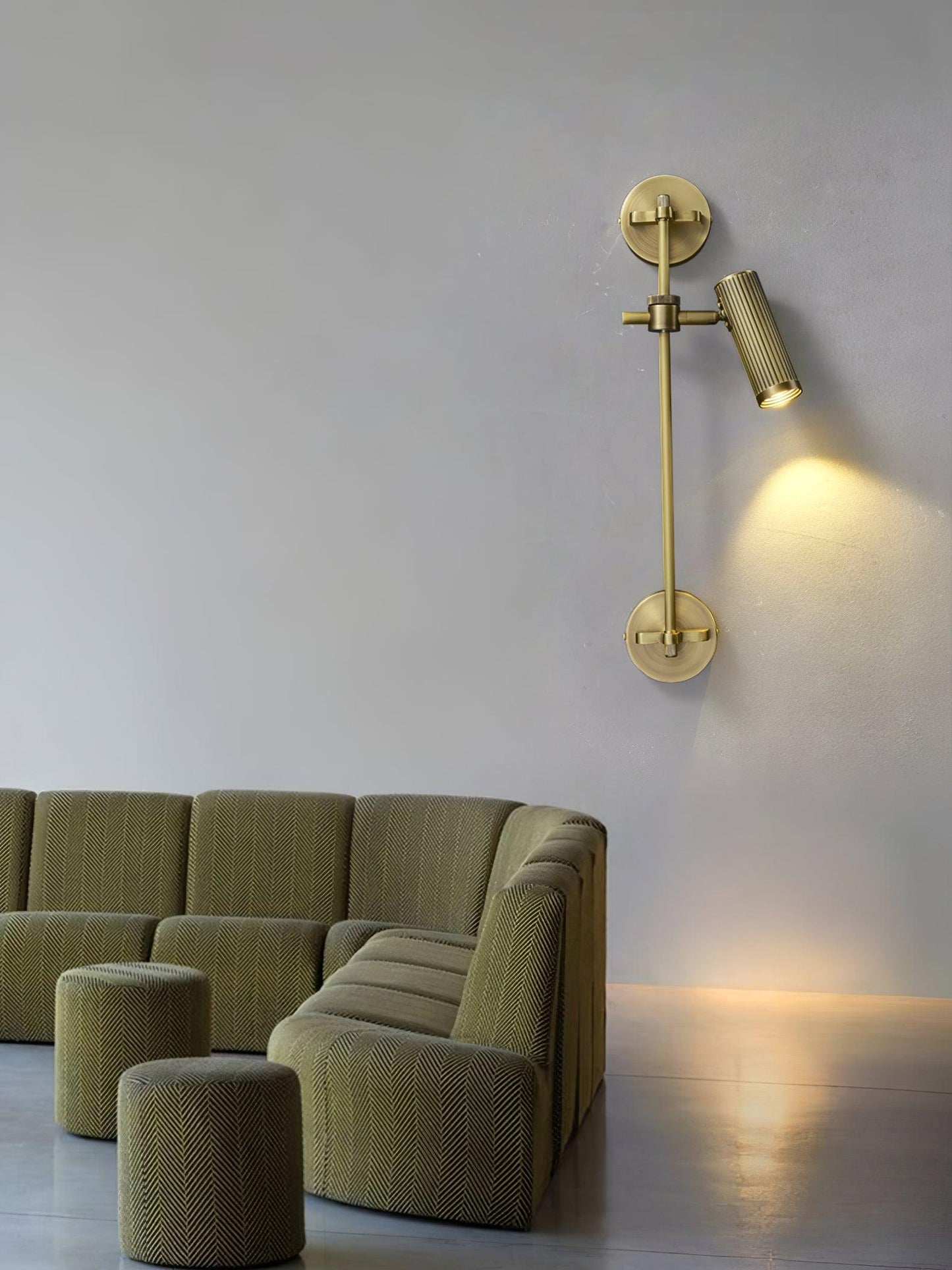 Spot Rail Wall Light - Adjustable Vintage LED Lamp Set of 2