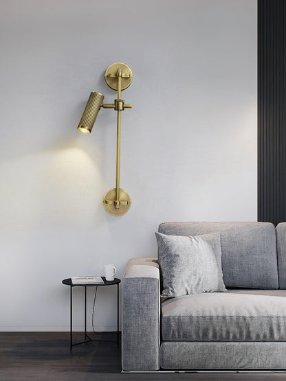 Spot Rail Wall Light - Adjustable Vintage LED Lamp Set of 2