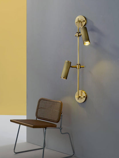Spot Rail Wall Light - Adjustable Vintage LED Lamp Set of 2