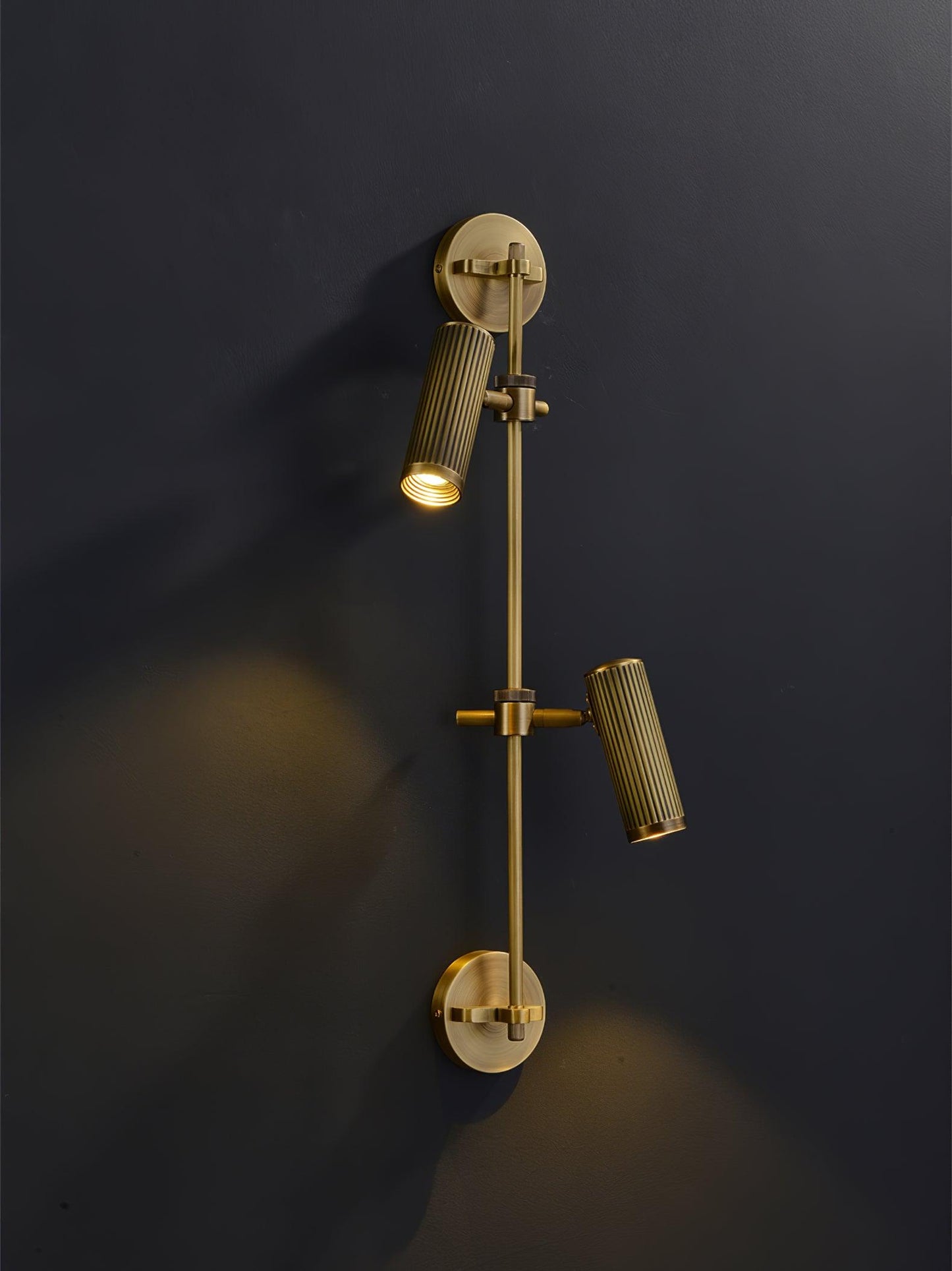 Spot Rail Wall Light - Adjustable Vintage LED Lamp Set of 2