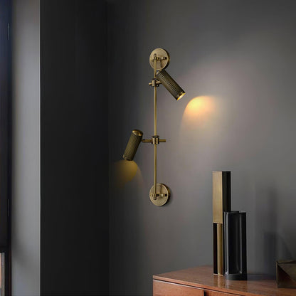 Spot Rail Wall Light - Adjustable Vintage LED Lamp Set of 2