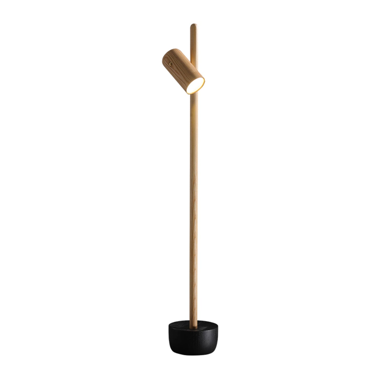 Spotlight Wood Floor Lamp - Adjustable LED Modern Design