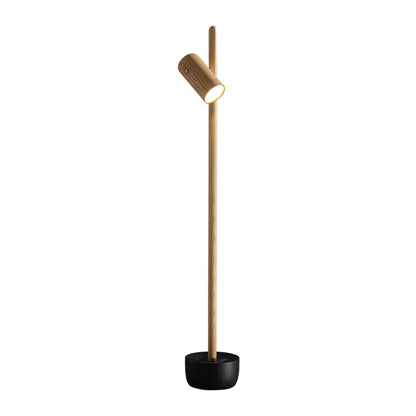 Spotlight Wood Floor Lamp - Adjustable LED Modern Design