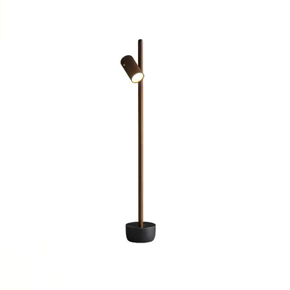 Spotlight Wood Floor Lamp - Adjustable LED Modern Design