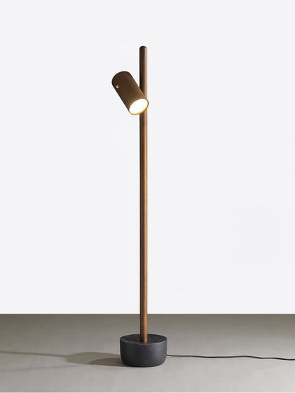Spotlight Wood Floor Lamp - Adjustable LED Modern Design