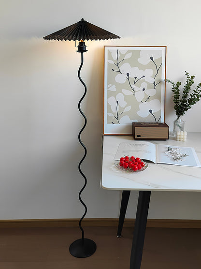 Squiggle Floor Lamp - LED Indoor Light - Stylish Wavy Design