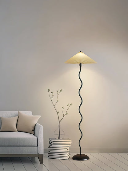 Squiggle Floor Lamp - LED Indoor Light - Stylish Wavy Design