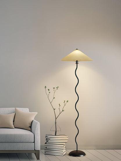 Squiggle Floor Lamp - LED Indoor Light - Stylish Wavy Design