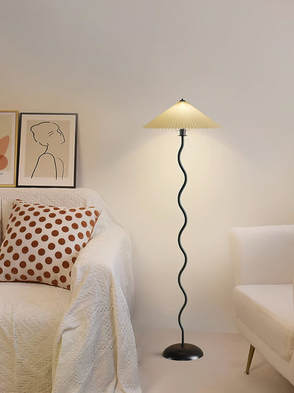 Squiggle Floor Lamp - LED Indoor Light - Stylish Wavy Design