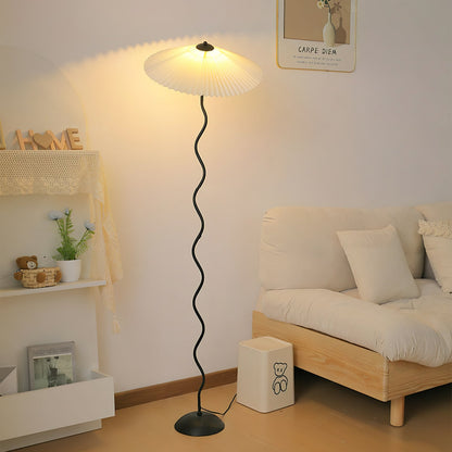 Squiggle Floor Lamp - LED Indoor Light - Stylish Wavy Design