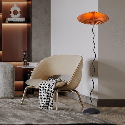 Squiggle Floor Lamp - LED Indoor Light - Stylish Wavy Design