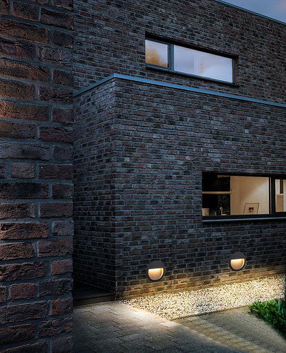 Black Step And Wall Light With Energy Efficient LED