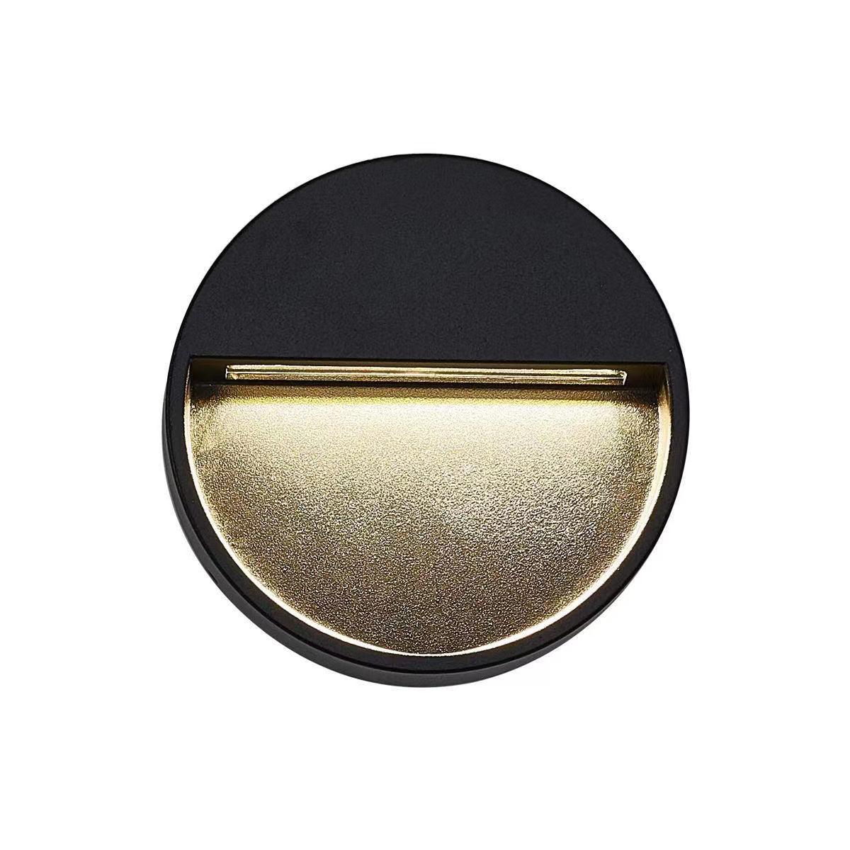 Black Step And Wall Light With Energy Efficient LED