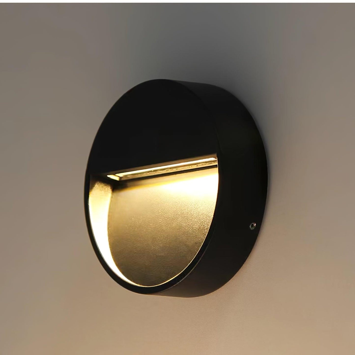 Black Step And Wall Light With Energy Efficient LED