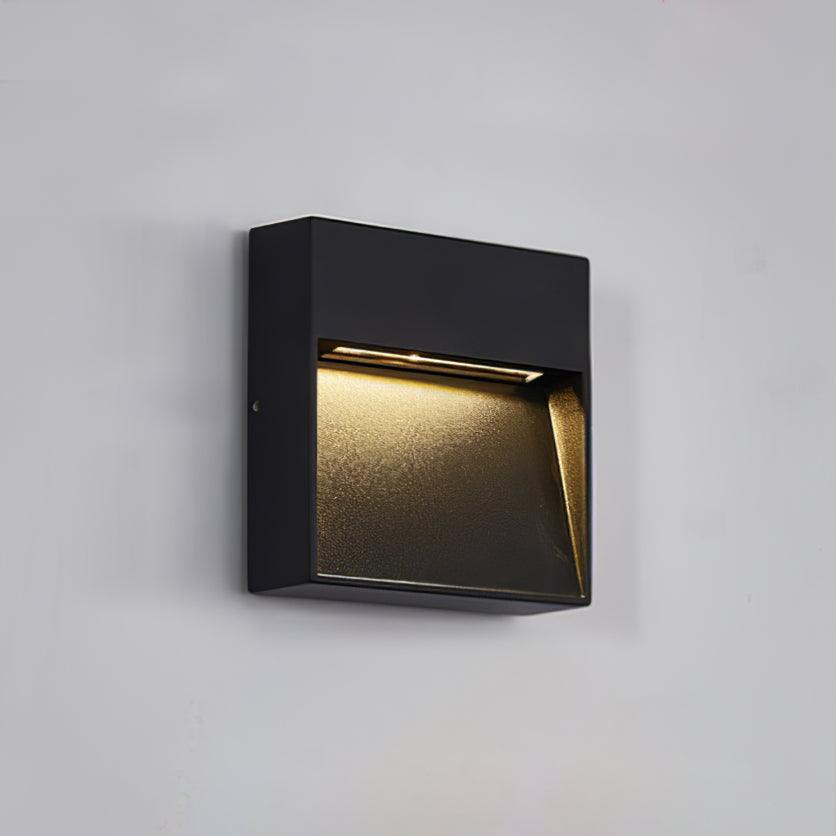 Black Step And Wall Light With Energy Efficient LED