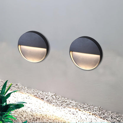 Black Step And Wall Light With Energy Efficient LED