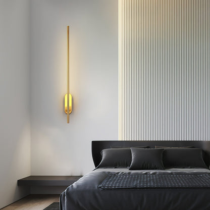 Stick Shaped Plug In Sconce with Integrated LED Lighting