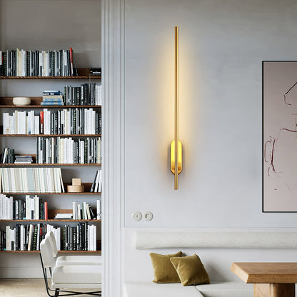 Stick Shaped Plug In Sconce with Integrated LED Lighting