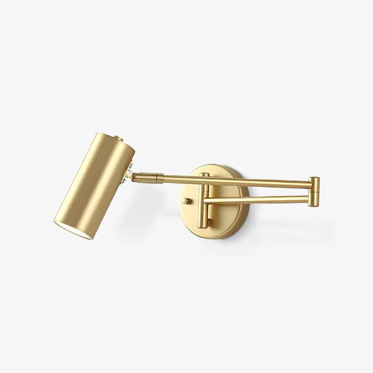 Swing Arm Wall Sconce with Adjustable LED Lighting