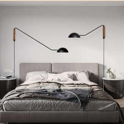 Swing Dome Wall Light - LED Indoor Reading Light Set of 2