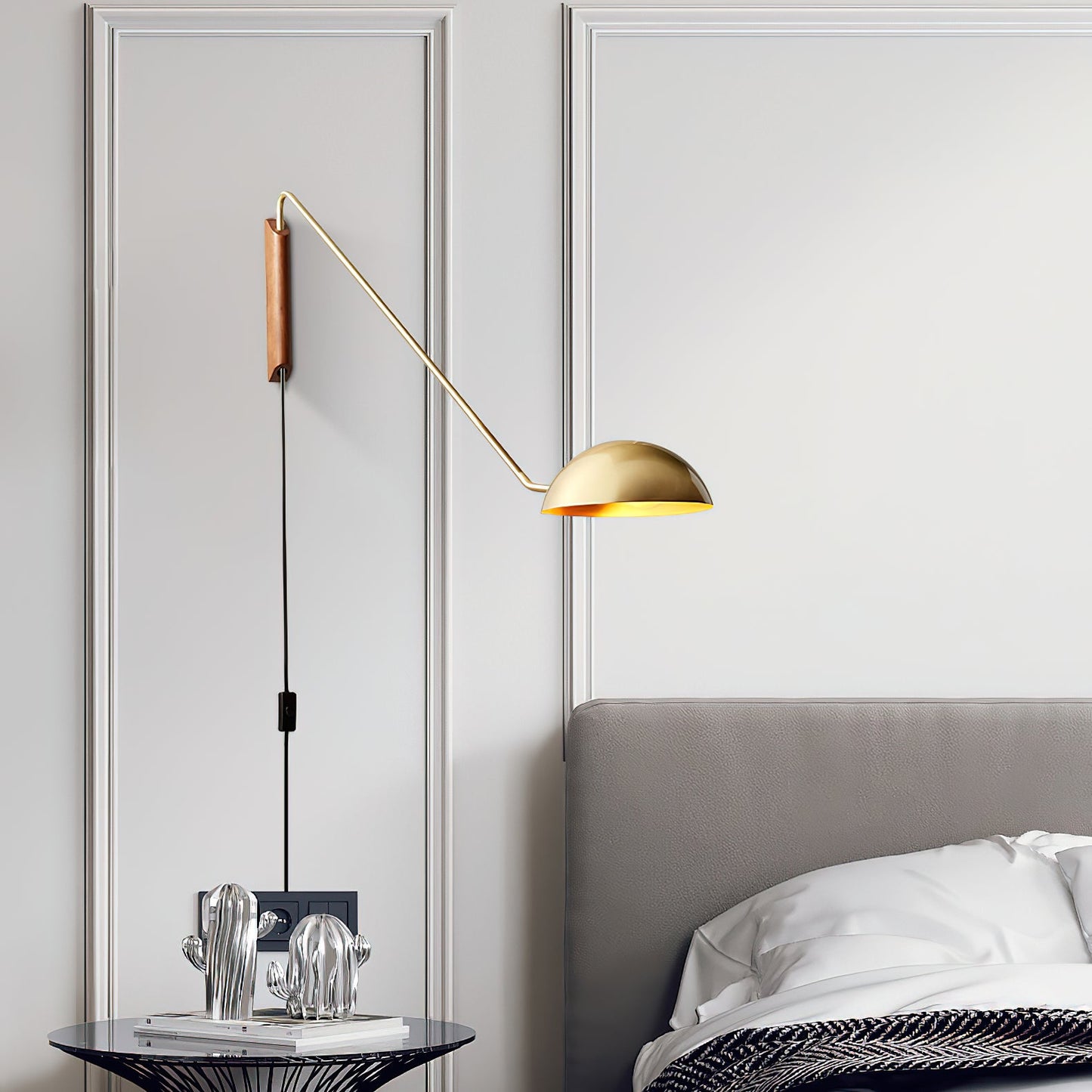 Swing Dome Wall Light - LED Indoor Reading Light Set of 2