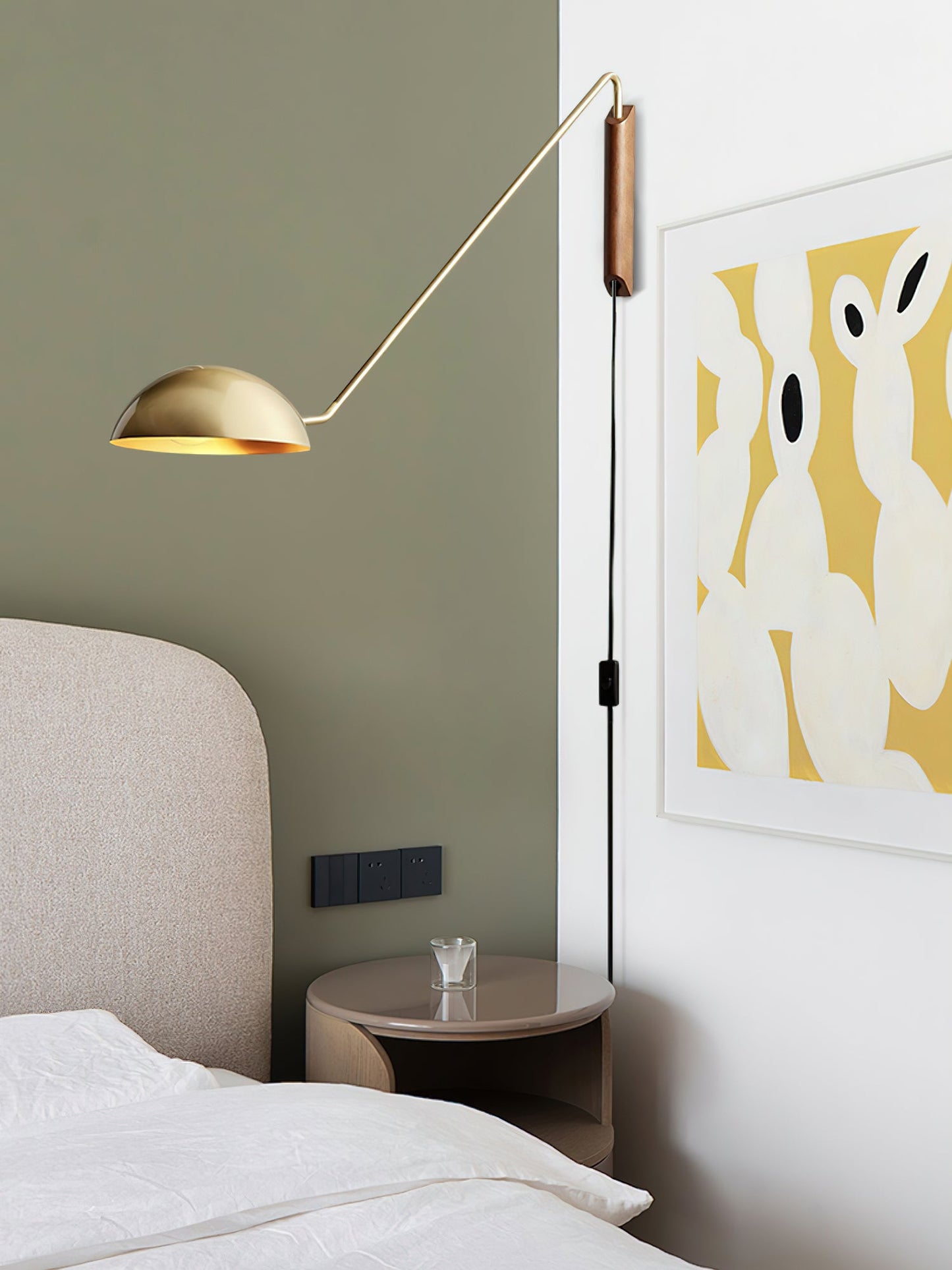 Swing Dome Wall Light - LED Indoor Reading Light Set of 2