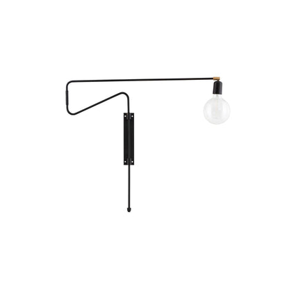 Swing Wall Lamp Set of 2, Industrial LED Design, Brass Finish
