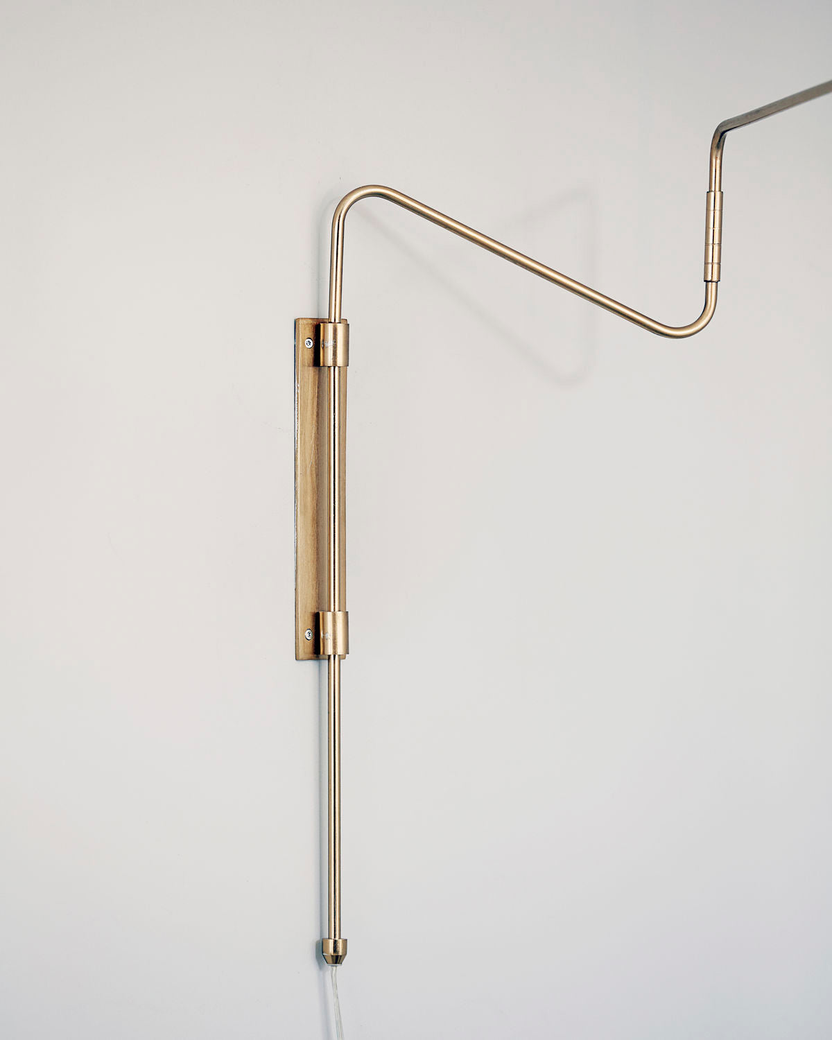 Swing Wall Lamp Set of 2, Industrial LED Design, Brass Finish