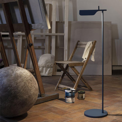 Pivot Ease Floor Lamp with Adjustable LED Light - Black