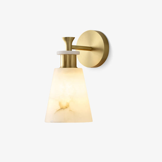 Tapered Alabaster Wall Sconce - LED Indoor Light Fixture