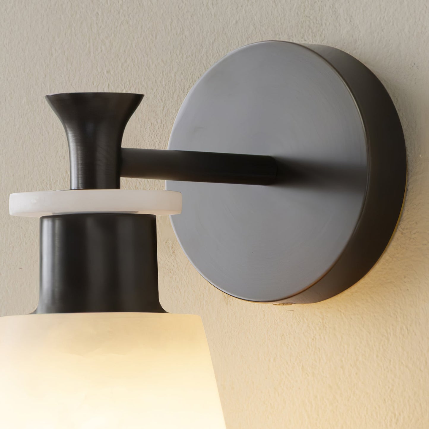 Tapered Alabaster Wall Sconce - LED Indoor Light Fixture