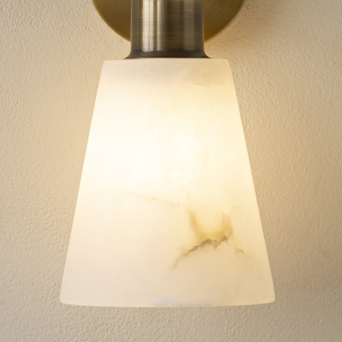 Tapered Alabaster Wall Sconce - LED Indoor Light Fixture