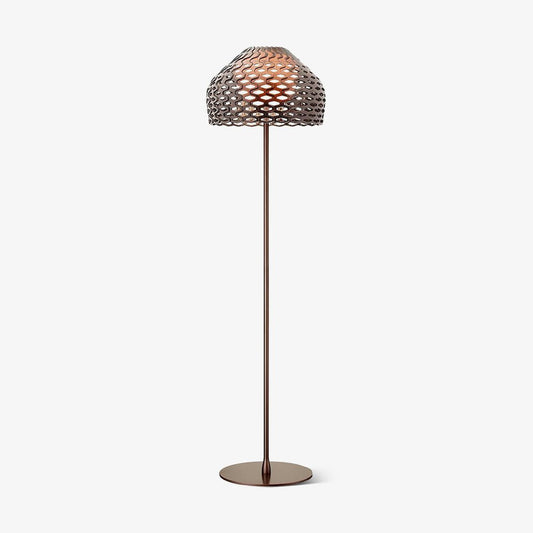 Armadillo Floor Lamp LED Indoor Lighting in White Brown