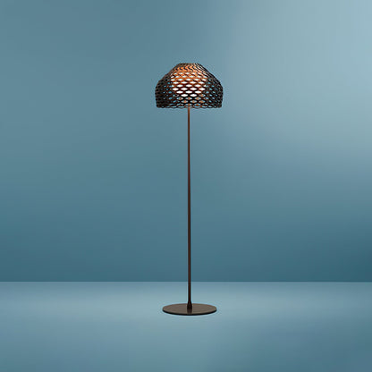 Armadillo Floor Lamp LED Indoor Lighting in White Brown