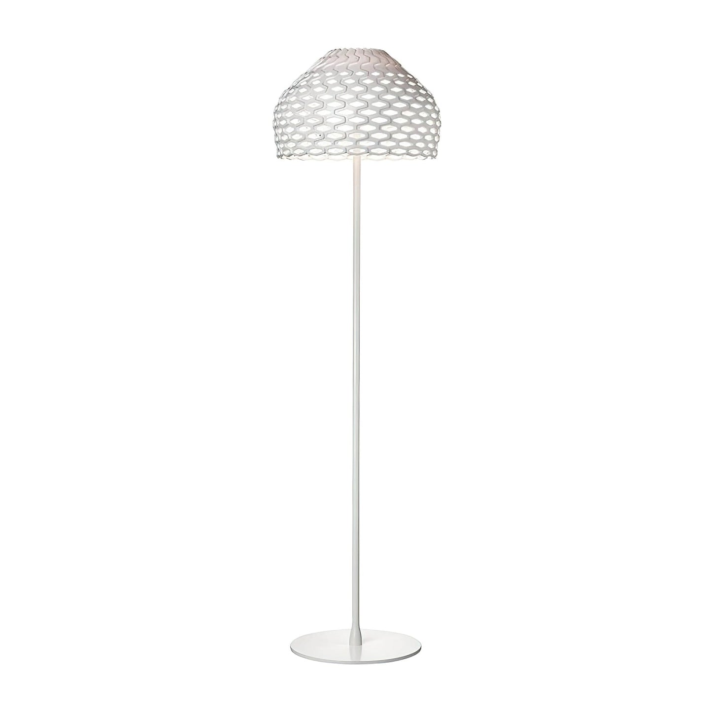 Armadillo Floor Lamp LED Indoor Lighting in White Brown