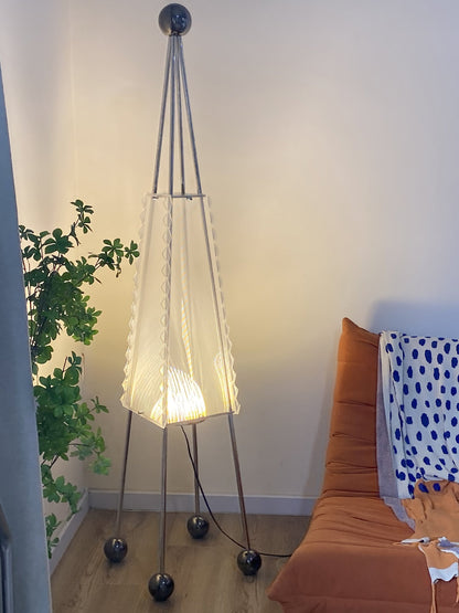 Tent Floor Lamp with LED Light – Indoor Camping Decor