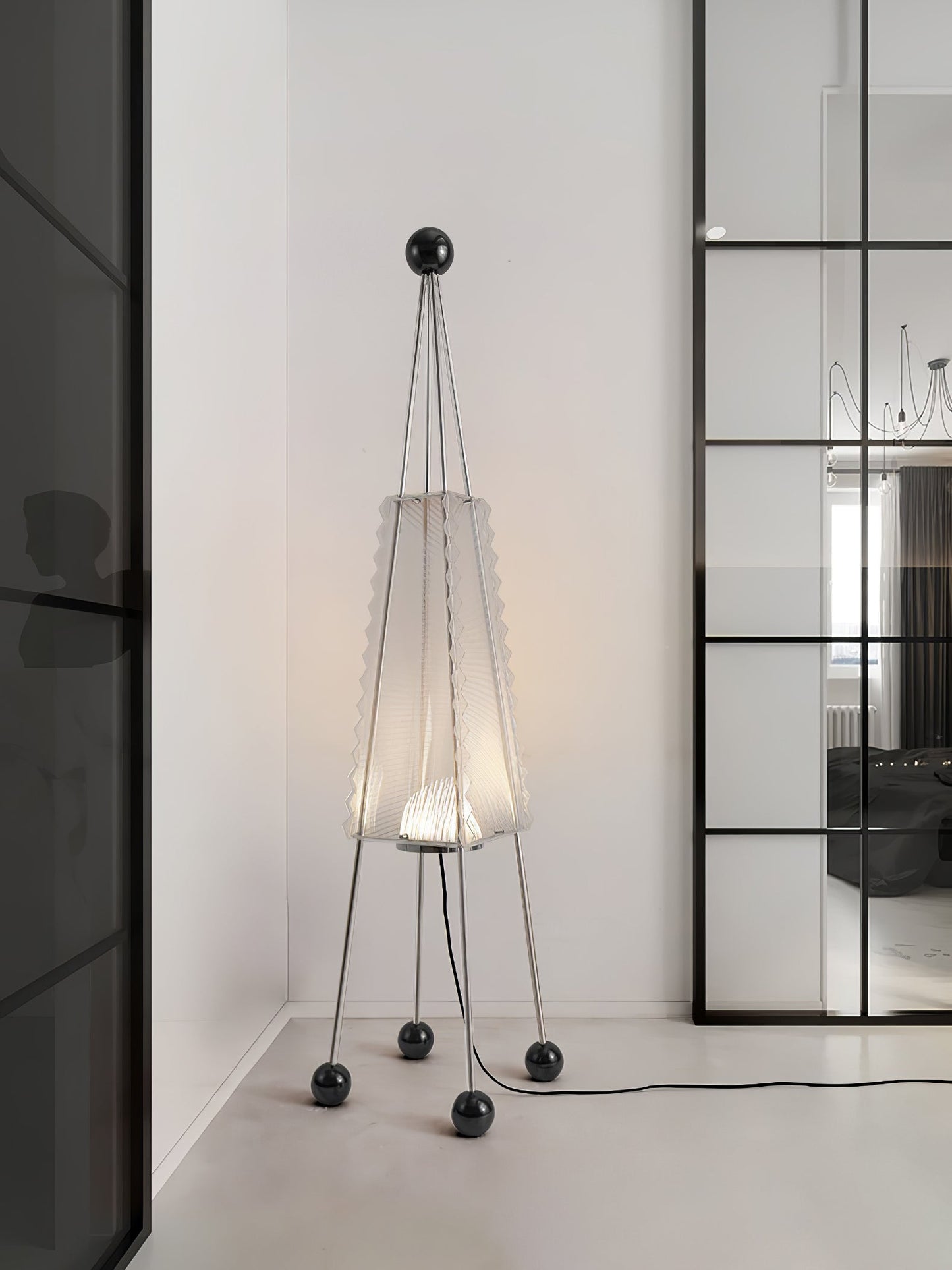 Tent Floor Lamp with LED Light – Indoor Camping Decor