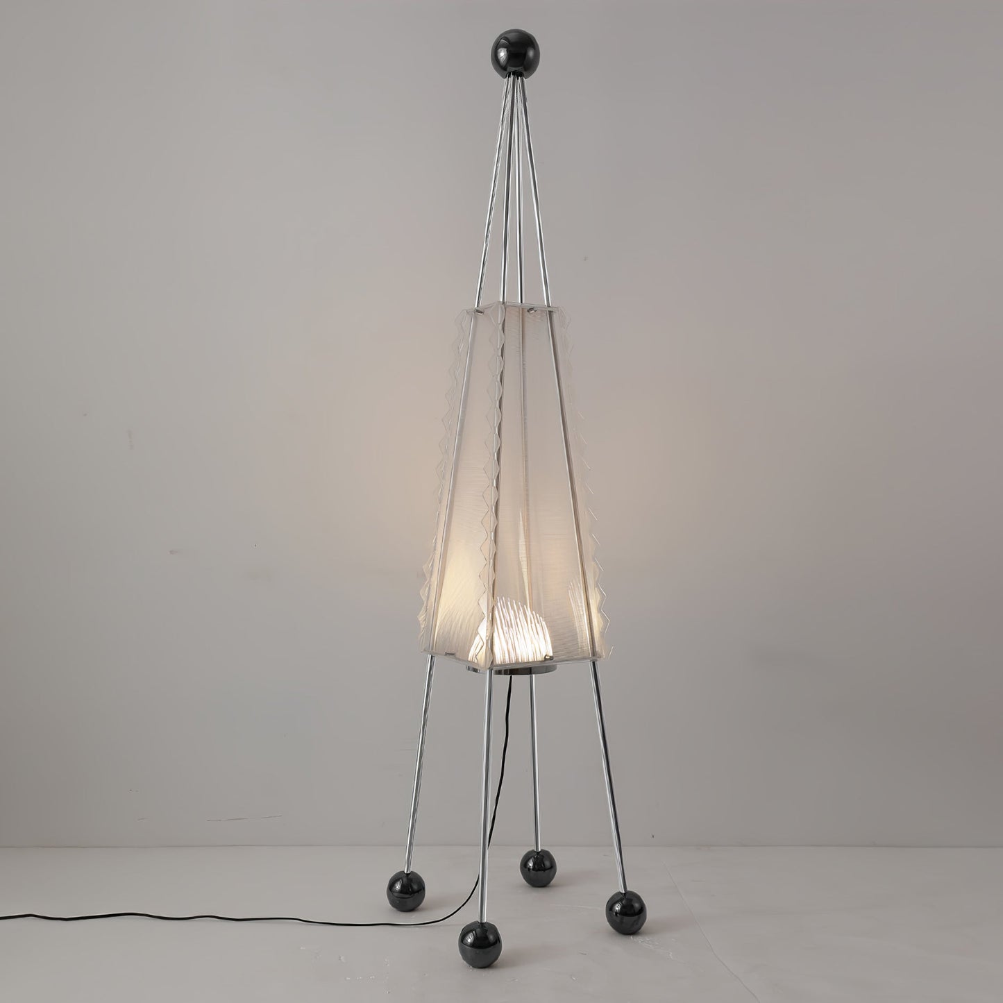 Tent Floor Lamp with LED Light – Indoor Camping Decor