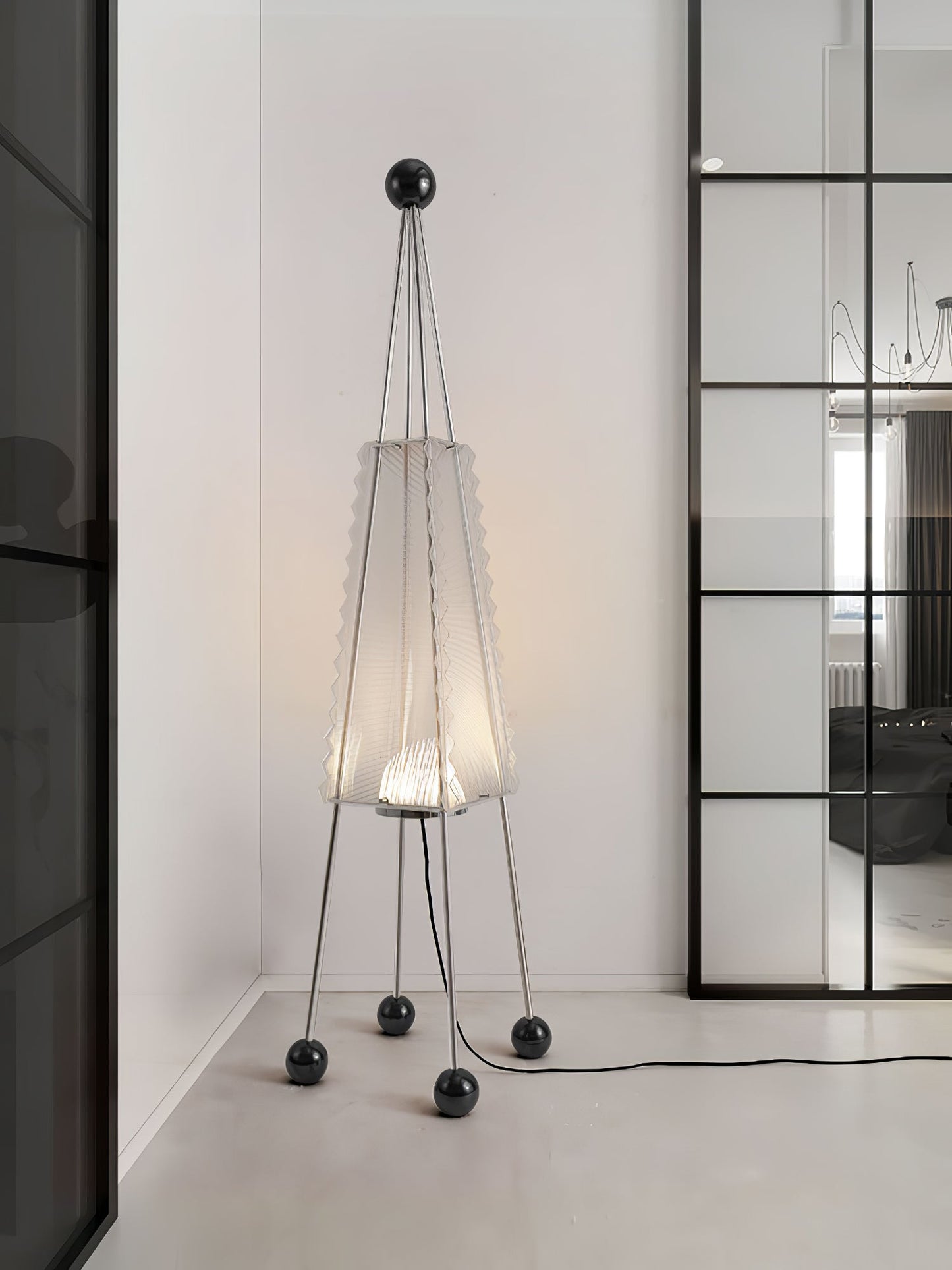Tent Floor Lamp with LED Light – Indoor Camping Decor
