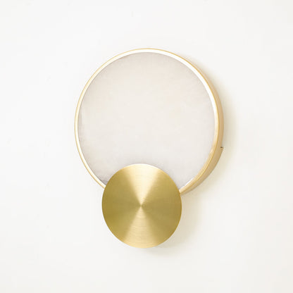 Terra Svet Wall Lamp - Modern Gold Alabaster LED Light